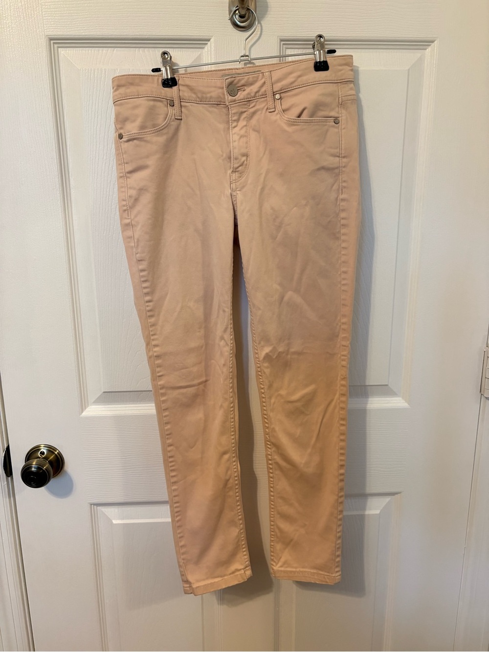 Women's Slim Straight Jeans in Light Cream